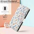 iPhone Air Rhombic Floral Wallet Case - Colorful Flowers