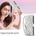 iPhone Air Rhombic Floral Wallet Case - Colorful Flowers