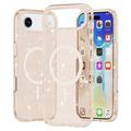 iPhone 17 Air Stylish Glitter Series Hybrid Case - MagSafe Compatible - Gold