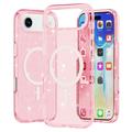 iPhone 17 Air Stylish Glitter Series Hybrid Case - MagSafe Compatible - Pink