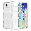 iPhone 17 Air Stylish Glitter Series Hybrid Case - MagSafe Compatible - White