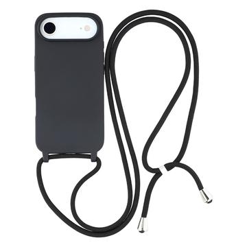 iPhone 17 Air TPU Case with Lanyard - Black