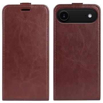 iPhone 17 Air Vertical Flip Case with Card Slot - Brown