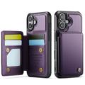 iPhone 17 Caseme C22 Case RFID Card Wallet - Purple