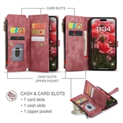 iPhone 17 Caseme C30 Multifunctional Wallet Case (Open Box - Bulk Satisfactory) - Red
