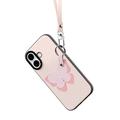 iPhone 17 Dux Ducis Luvy Case with Finger Ring/Hand Strap - Light Pink / Butterfly