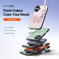 iPhone 17 Dux Ducis Luvy Case with Finger Ring/Hand Strap - Light Pink / Butterfly