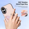 iPhone 17 Dux Ducis Luvy Case with Finger Ring/Hand Strap - Light Pink / Butterfly