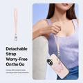 iPhone 17 Dux Ducis Luvy Case with Finger Ring/Hand Strap - Light Pink / Butterfly