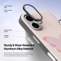 iPhone 17 Dux Ducis Luvy Case with Finger Ring/Hand Strap - Light Pink / Butterfly