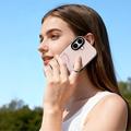 iPhone 17 Dux Ducis Luvy Case with Finger Ring/Hand Strap - Light Pink / Butterfly
