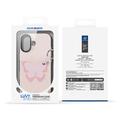 iPhone 17 Dux Ducis Luvy Case with Finger Ring/Hand Strap - Light Pink / Butterfly