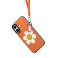 iPhone 17 Dux Ducis Luvy Case with Finger Ring/Hand Strap - Orange / Daisy