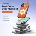 iPhone 17 Dux Ducis Luvy Case with Finger Ring/Hand Strap - Orange / Daisy