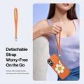 iPhone 17 Dux Ducis Luvy Case with Finger Ring/Hand Strap - Orange / Daisy