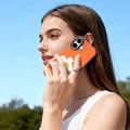 iPhone 17 Dux Ducis Luvy Case with Finger Ring/Hand Strap - Orange / Daisy