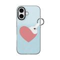 iPhone 17 Dux Ducis Luvy Case with Finger Ring/Hand Strap - Sky Blue / Heart