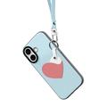 iPhone 17 Dux Ducis Luvy Case with Finger Ring/Hand Strap - Sky Blue / Heart