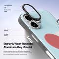 iPhone 17 Dux Ducis Luvy Case with Finger Ring/Hand Strap - Sky Blue / Heart