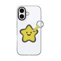 iPhone 17 Dux Ducis Luvy Case with Finger Ring/Hand Strap - White / Star