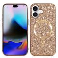 iPhone 17 Electroplated Glitter Case - MagSafe Compatible - Rose Gold