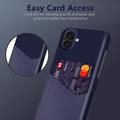 iPhone 17 KSQ Case with Card Pocket - Blue