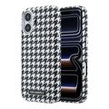 iPhone 17 Karl Lagerfeld Houndstooth Resin Plate Case - MagSafe Compatible