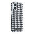 iPhone 17 Karl Lagerfeld Houndstooth Resin Plate Case - MagSafe Compatible