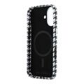 iPhone 17 Karl Lagerfeld Houndstooth Resin Plate Case - MagSafe Compatible