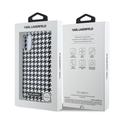 iPhone 17 Karl Lagerfeld Houndstooth Resin Plate Case - MagSafe Compatible