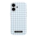 iPhone 17 Karl Lagerfeld Houndstooth Resin Plate Case - MagSafe Compatible - Blue