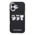 iPhone 17 Karl Lagerfeld IML Choupette Trio Watercolor Case - MagSafe Compatible - Black