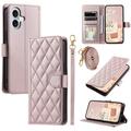 iPhone 17 Luxury Quilted Wallet Case - Rose Gold