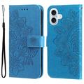 iPhone 17 Mandala Series Wallet Case - Blue
