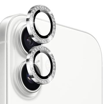 iPhone 17 Northjo Rhinestone Camera Lens Protector Set - Silver