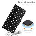 iPhone 17 Polka Dot Pattern Wallet Case - Black
