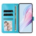 iPhone 17 Polka Dot Pattern Wallet Case - Blue