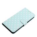 iPhone 17 Polka Dot Pattern Wallet Case - Blue