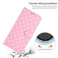 iPhone 17 Polka Dot Pattern Wallet Case - Pink
