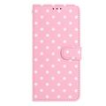iPhone 17 Polka Dot Pattern Wallet Case - Pink