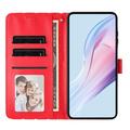 iPhone 17 Polka Dot Pattern Wallet Case - Red