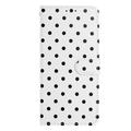 iPhone 17 Polka Dot Pattern Wallet Case - White