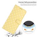 iPhone 17 Polka Dot Pattern Wallet Case - Yellow