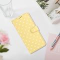 iPhone 17 Polka Dot Pattern Wallet Case - Yellow