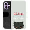 iPhone 17 Premium Wallet Case - Angry Cat