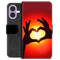 iPhone 17 Premium Wallet Case - Heart Silhouette