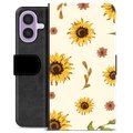 iPhone 17 Premium Wallet Case - Sunflower