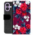 iPhone 17 Premium Wallet Case - Vintage Flowers