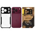 iPhone 17 Pro/18 Pro Tactical Quantum Stealth Case with Reinforced Corners - Clear / Black
