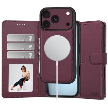 iPhone 17 Pro/18 Pro Tech-Protect 2-in-1 Wallet Case - Magsafe Compatible - Burgundy